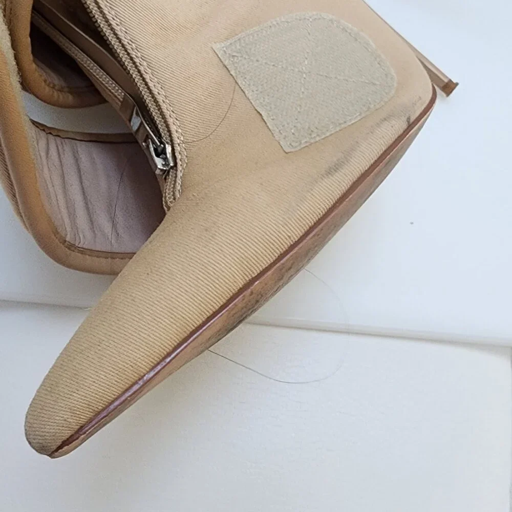 CALECHIE Women's Desert Moto Boots - Tan Faux Suede - Size 8 - Picture 12 of 12